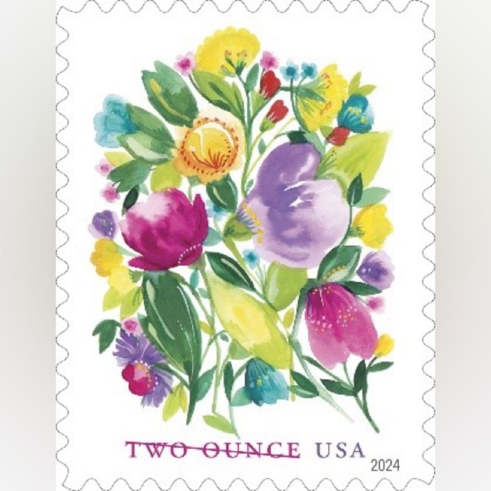 Wedding bloom forever Stamps
